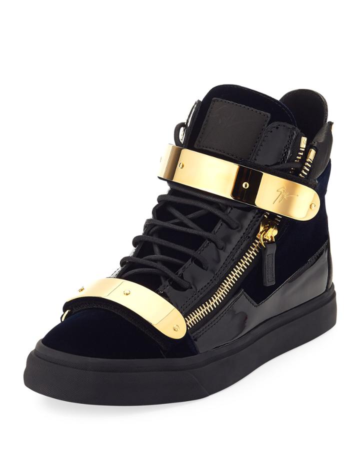 Men's Golden-strap High-top