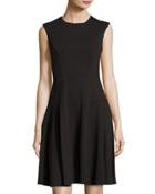 Ponte Drop-waist Dress, Blackbird
