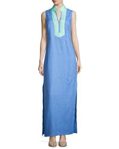 Classic Linen Sleeveless Dress,