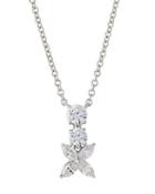 Cz Flower Pendant Necklace