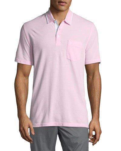 Contrast-trim Birdseye Polo