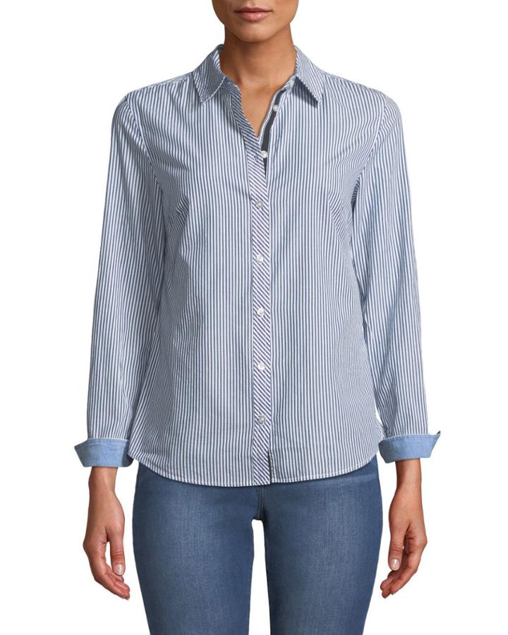 Striped Classic Button-down Cotton