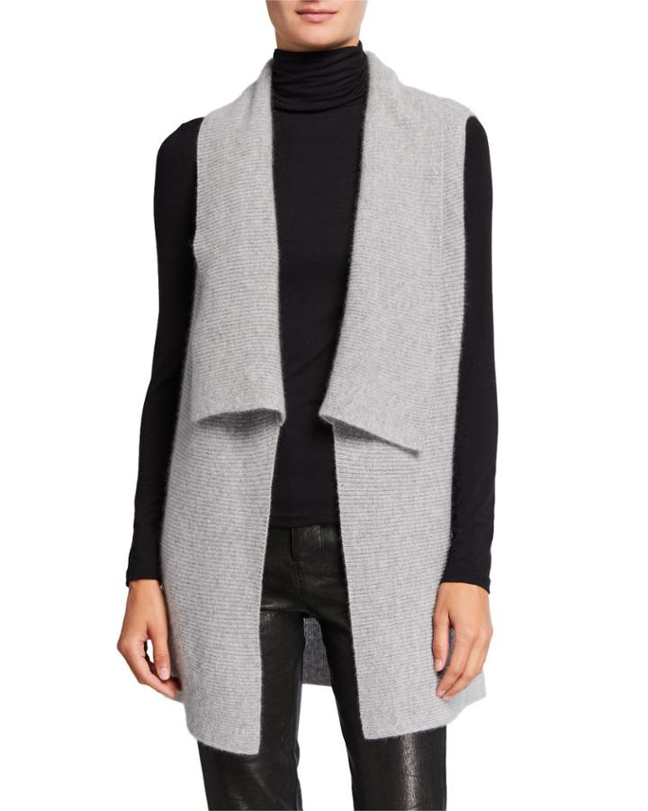 Cashmere Ribbed Vest