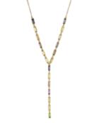 Small Baguette Y-necklace, Pastel