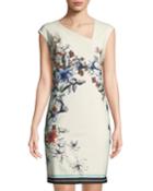 Asymmetric V-neck Floral