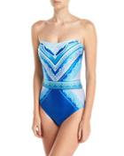 Blue Jasmine Bandeau One-piece