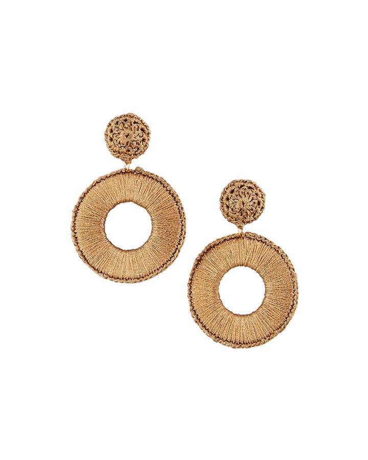 Metallic-wrapped Earrings