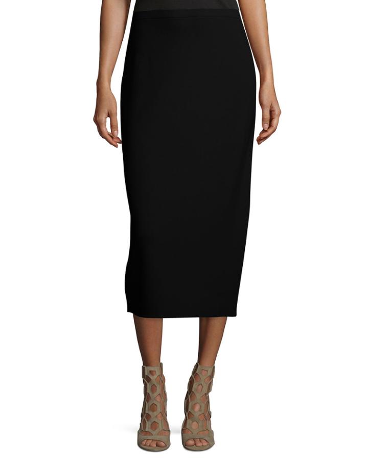 Washable Silk/cotton Midi Pencil