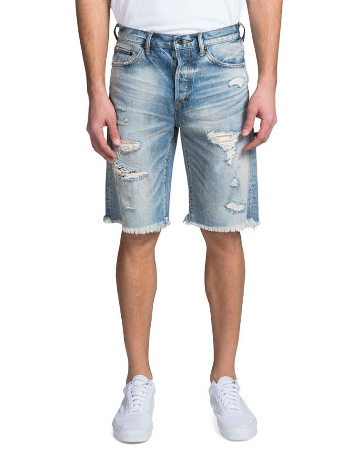Men's Shredded Denim
