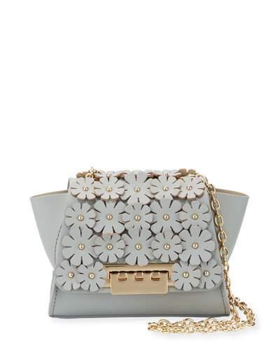 Eartha Mini Floral-flap Chain Crossbody Bag,