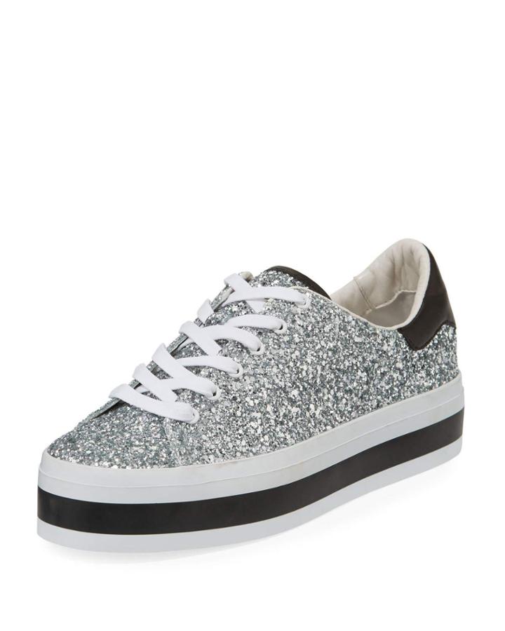 Ezra Platform Glitter Low-top