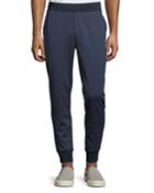 Men's Ribbed-trim Nylon Jogger Pants