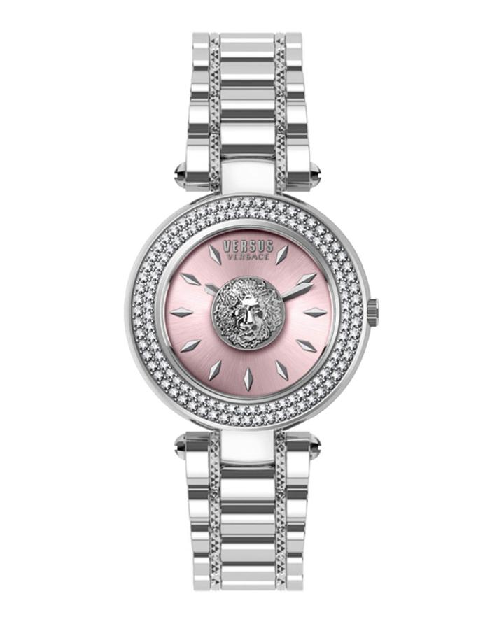 36mm Brick Lane Crystal Watch W/ Bracelet Strap,