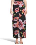 Floral-print Lightweight Wide-leg Pants
