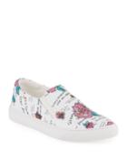Mara Quote & Floral-print Leather