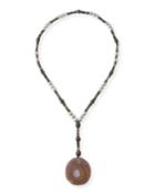 Ibiza Sliced Agate Pendant Necklace