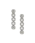 18k White Gold Asscher-cut Diamond Drop Earrings,