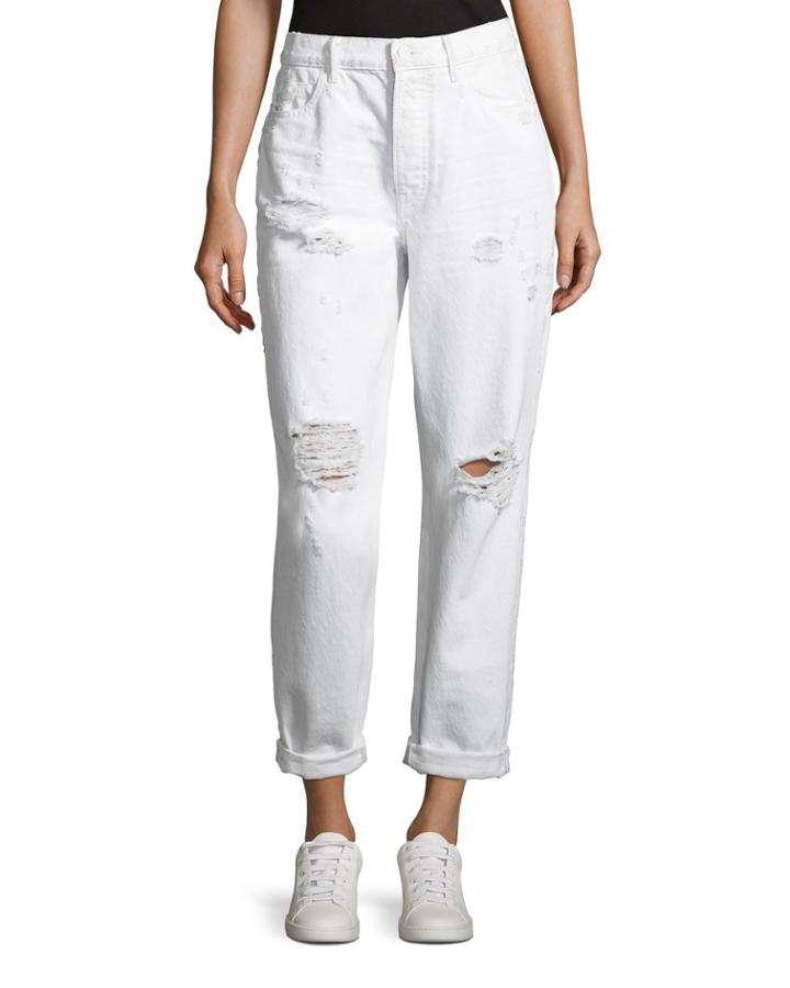 Slack Rolled Straight-leg Boyfriend