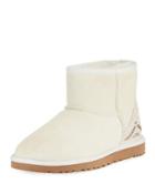 Classic Mini Rustic Weave Boots, White