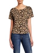 Leopard Short-sleeve Cotton Tee