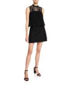It Girl Two-piece Lace Mock-neck
