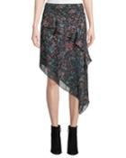 Blink Floral Tiered Asymmetrical