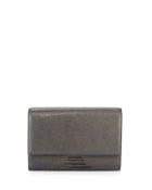 Hutton Medium Leather Clutch Bag,