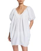 Odine V-neck Short-sleeve Tie-back