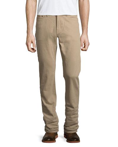 Russell Slim Straight Jeans, Beige