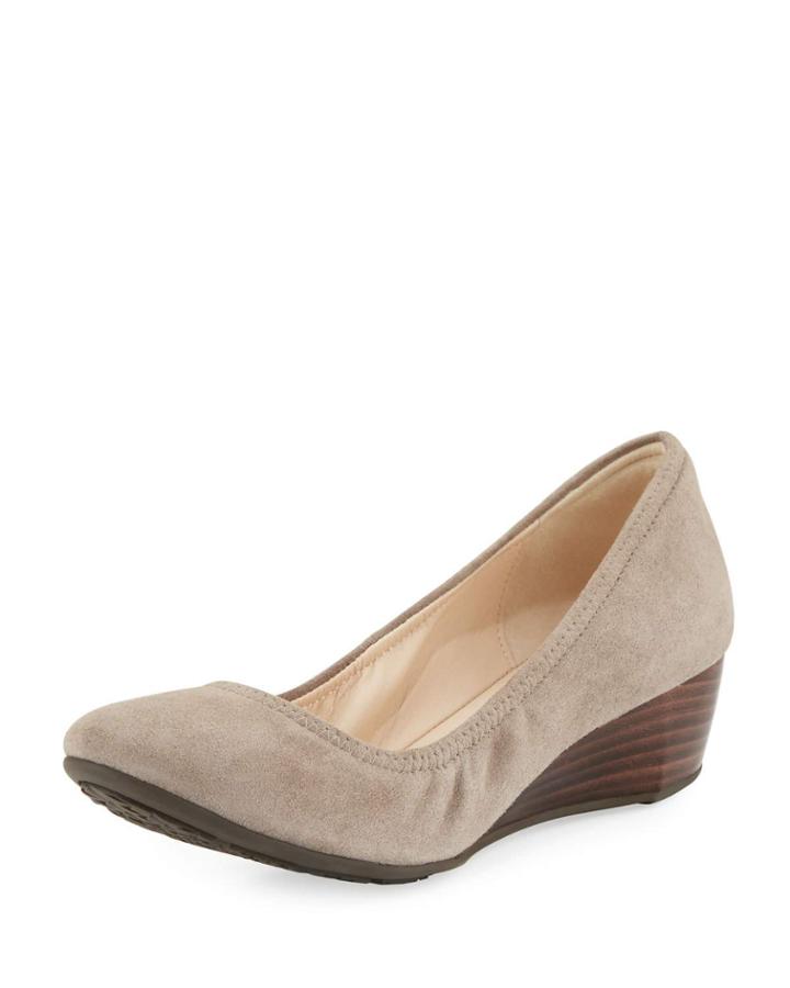 Sadie Grand Suede Wedge Pump,