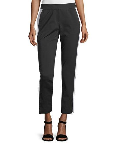 Side Seam Pants, Black/white