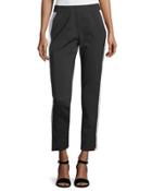 Side Seam Pants, Black/white