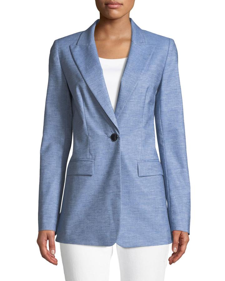 Briley Astute Denim One-button Jacket