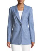 Briley Astute Denim One-button Jacket