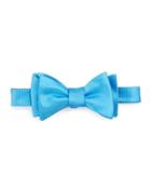 Solid Twill Bow Tie, Blue