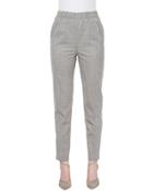 Tapered Slim-fit Pants, Silver/gray