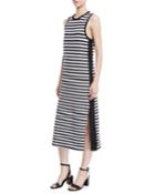 Brit Striped Side-split Tank Dress