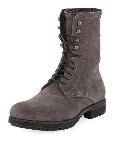 Hayden Fur-lined Boot, Gray