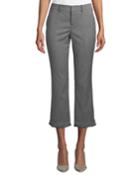 Posh Fringe-hem Tweed Pants