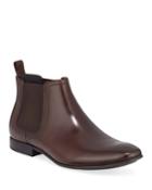 Men's Mid-top Leather Chelsea Boots