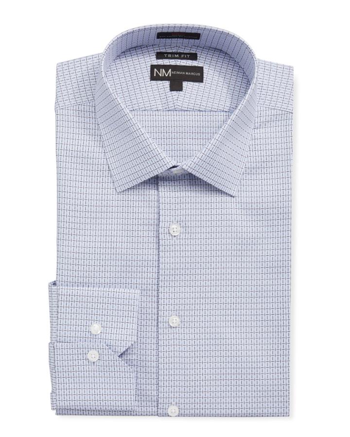 Men's Slim Fit Regular Stretch Texture Dobby Dress