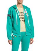 Patches Regan Zip-front Hoodie