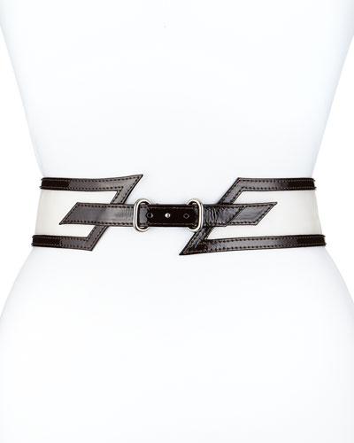 Wide Patent-leather Belt
