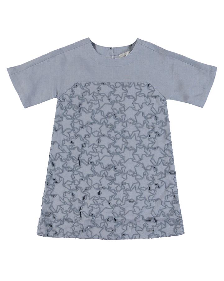 Short-sleeve Cutout Star Dress,