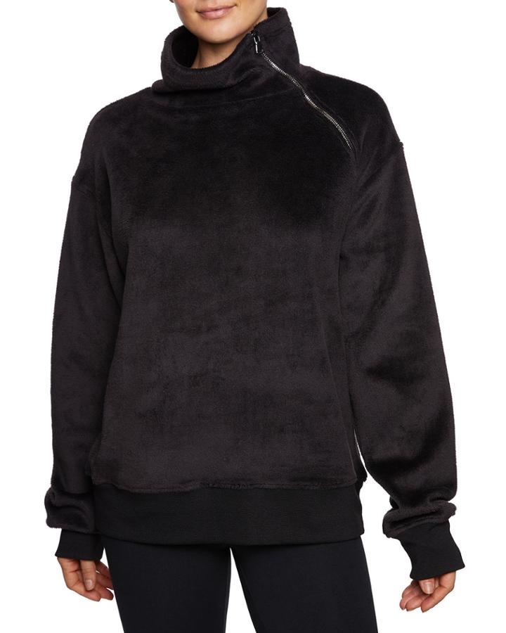 Funnel-neck Asymmetrical Pullover