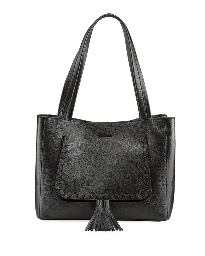 Estelle Leather Tassel Tote Bag
