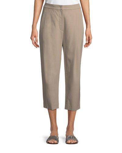 Cropped Gabardine Pants