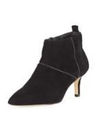 Farell Side-zip Suede Dress Boots