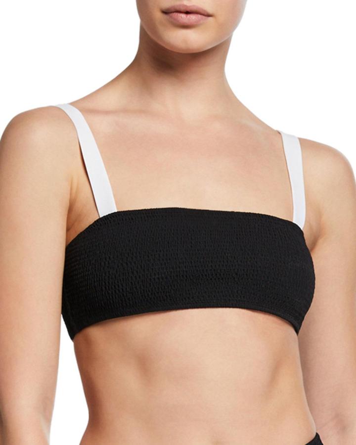 Lili Smocked Bandeau Bikini Top