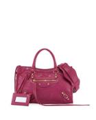 Classic City Aj Leather Satchel Bag, Pink